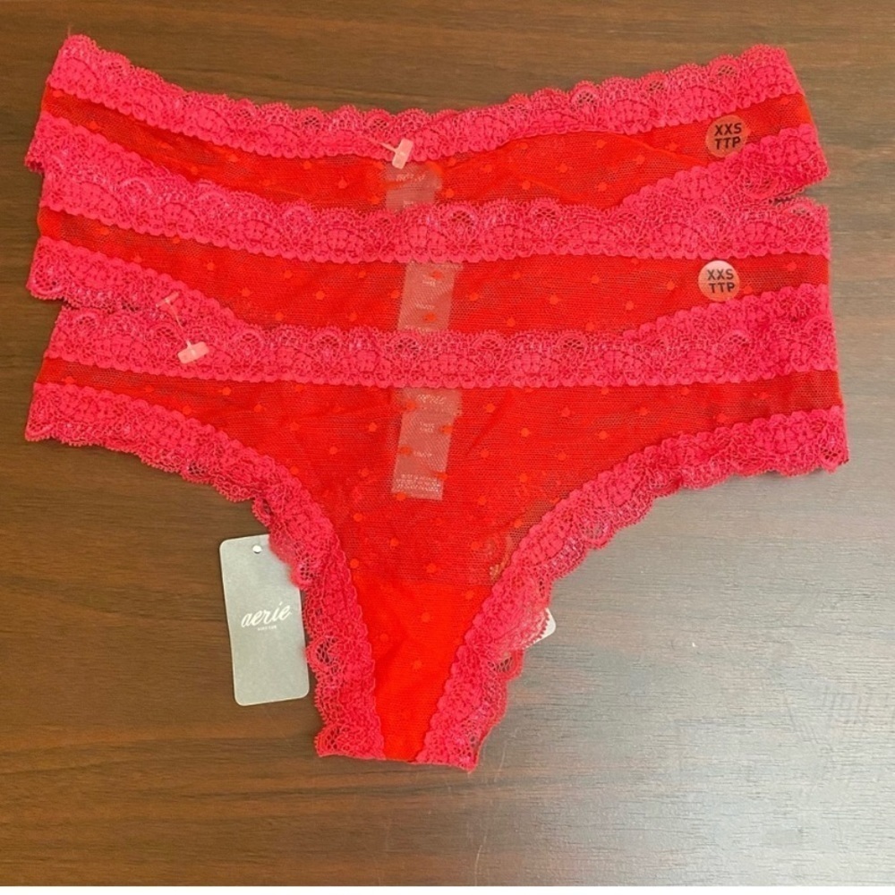 Aerie Sheer Lace Thongs Underwear